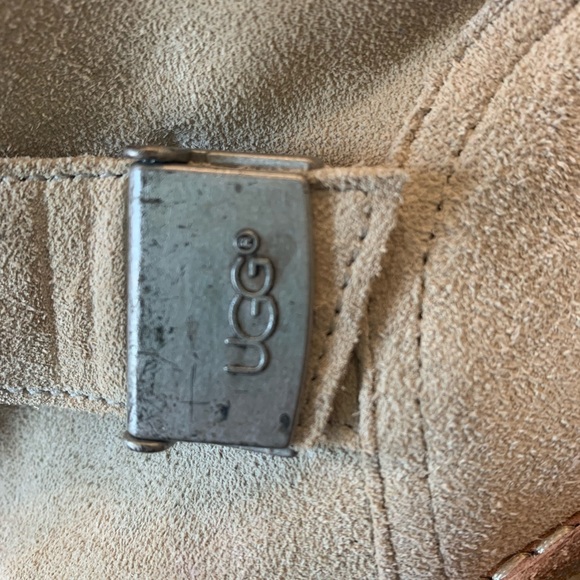 Ugg heeled booties with fur and adjustable straps 8 women’s - Picture 8 of 8